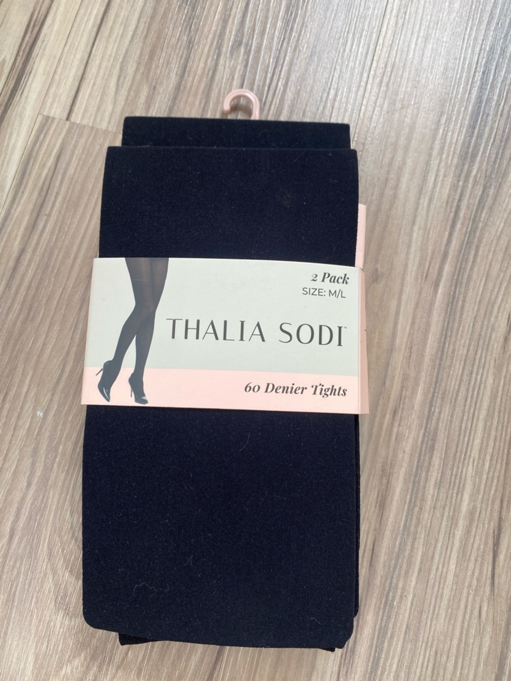 Thalia Sodi 2-Pack 60 Denier Black Tights